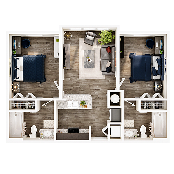 2BR/2BA – Platinum